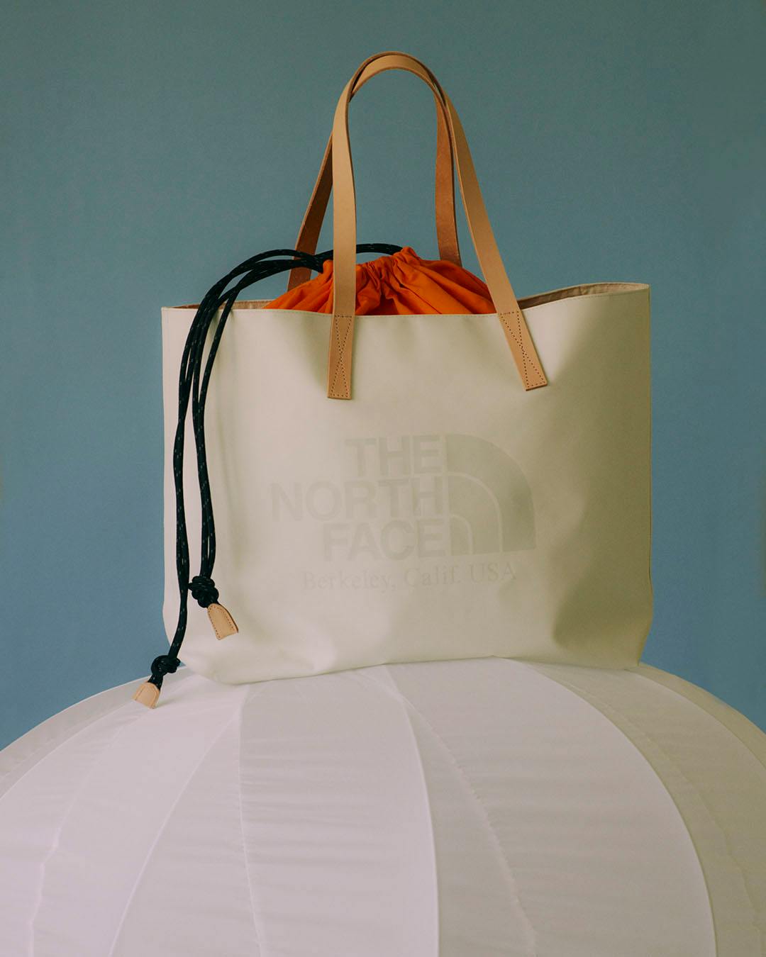 north face purple label tote